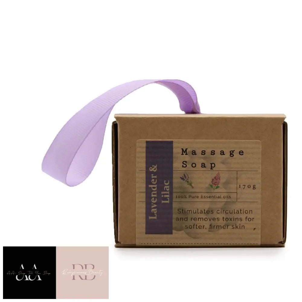 Boxed Single Massage Soaps - Lavender & Lilac