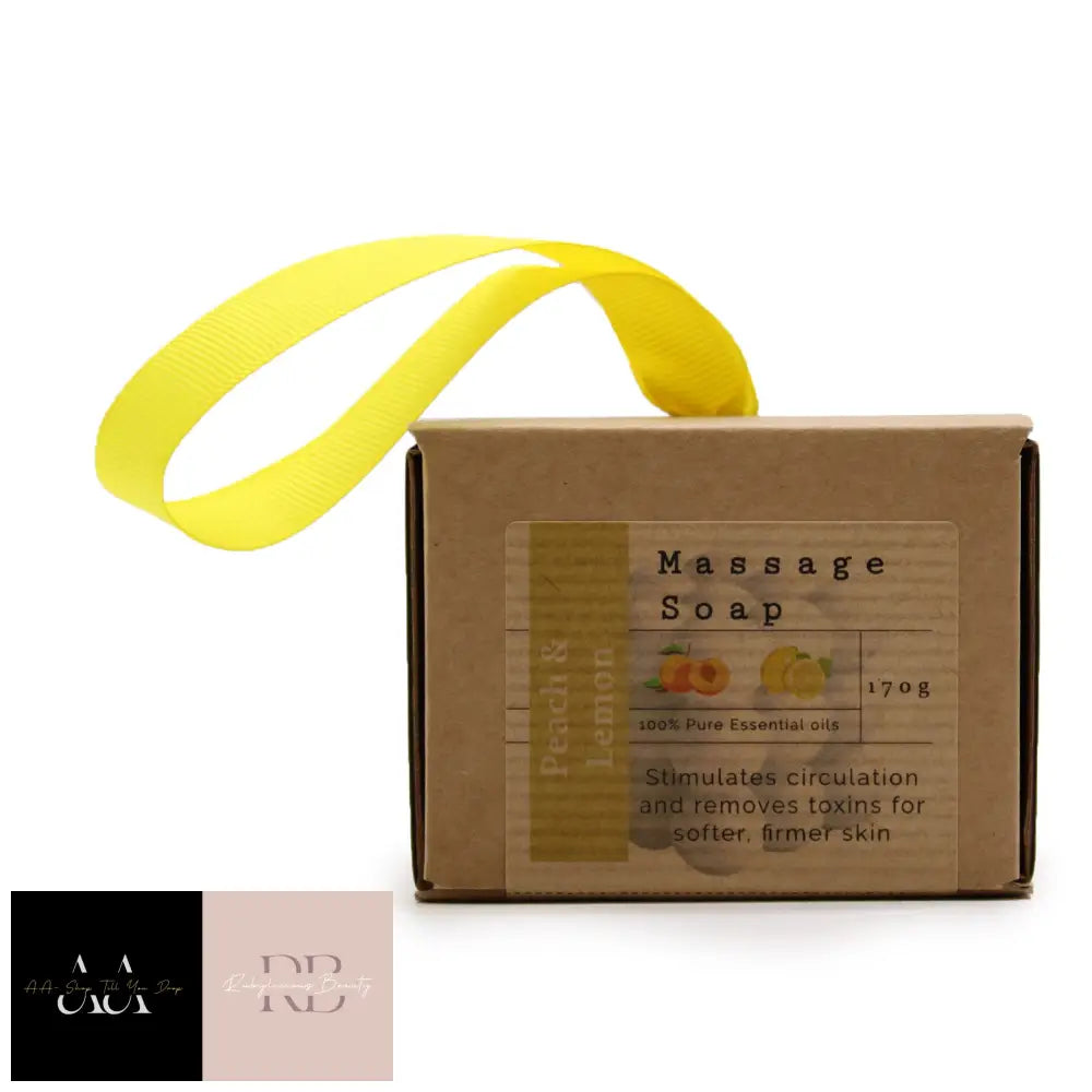 Boxed Single Massage Soaps - Peach & Lemon