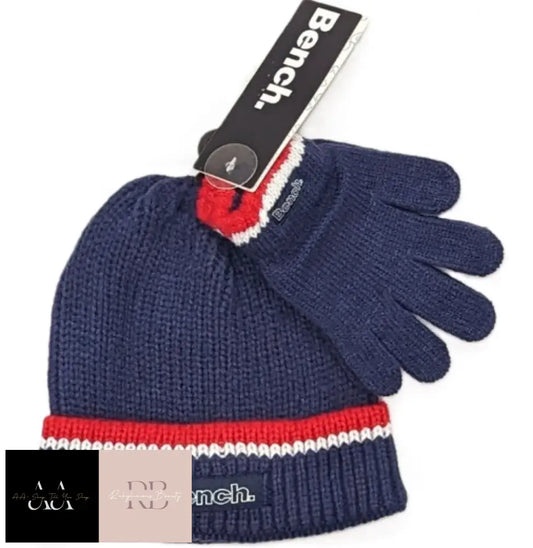 Boys Bench Knitted Beanie Hat & Gloves Set (0 - 5 Years)
