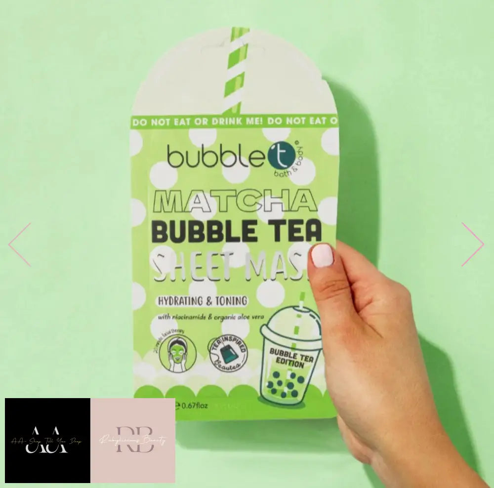 Bubble Tea Matcha Hydrating Sheet Mask (20Ml)