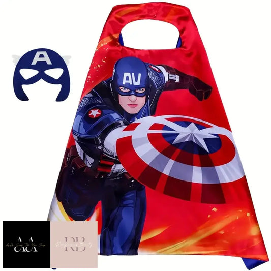 Captain America B 70*70Cm - Cape & Mask Set