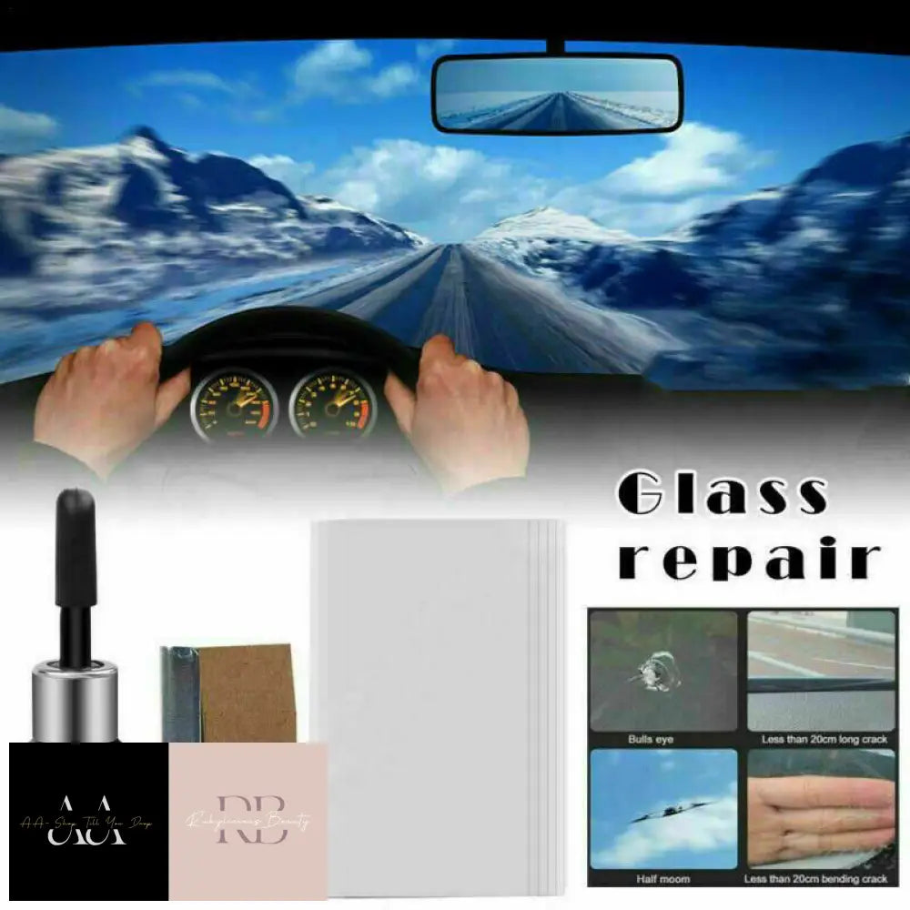 Car Window Glass Crack Chip Resin Windscreen Windshield Repair Diy Tool Kit