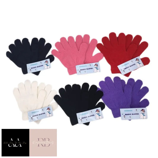 Childrens Assorted Colours Magic Gloves