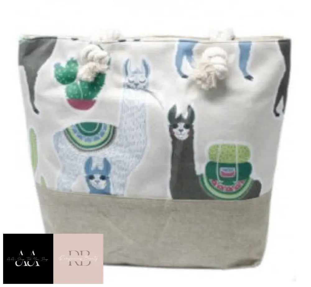 Classic Rope Handled Bags - Choice Of Design Llamas