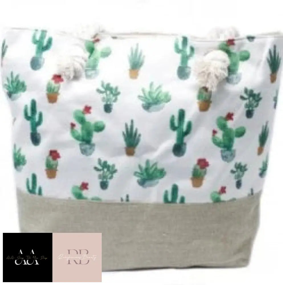 Classic Rope Handled Bags - Choice Of Design Mini Cactus