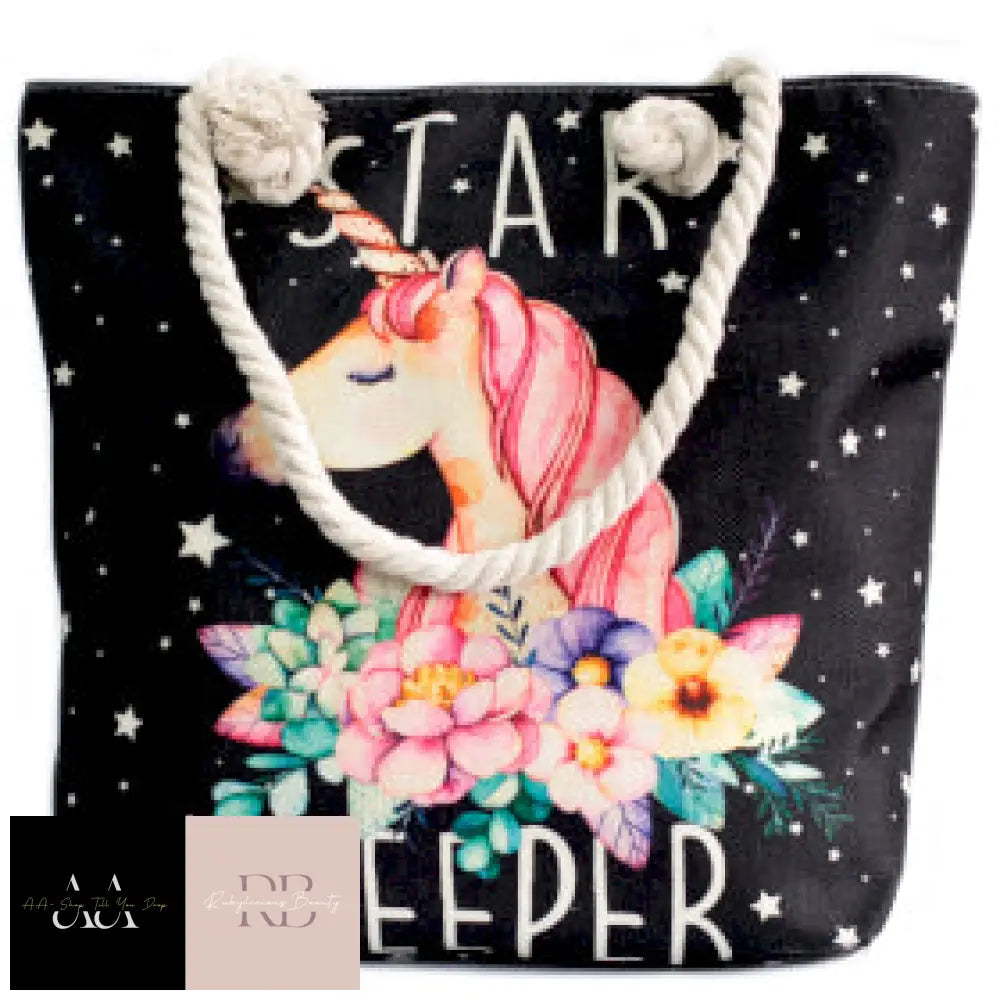 Classic Rope Handled Bags - Choice Of Design Star Keeper Unicorn