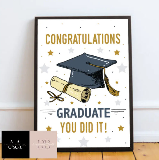 Congratulations Gift For Graduate Graduation Gifts Framed Print