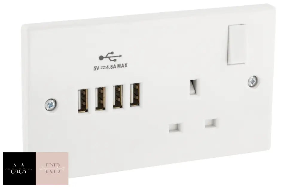 Daewoo Single Socket With 4 Usb Ports