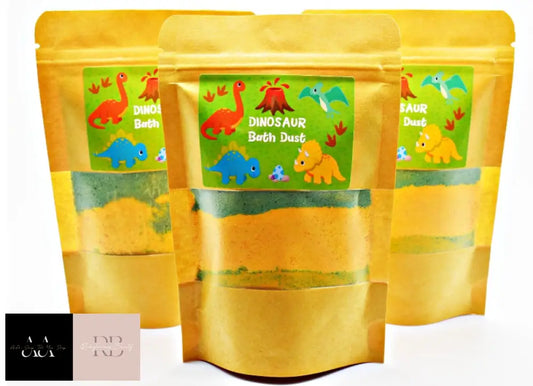 Dinosaur Dino Bath Dust - Fruit Salad Scent 100G