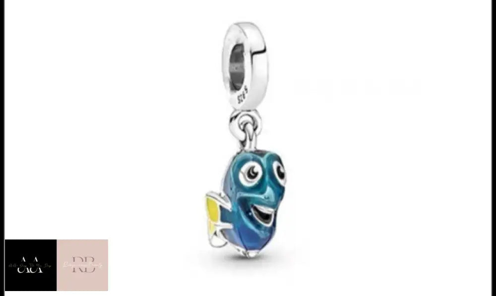 Disney 925 Sterling Silver Charm - Choice Of Design Dory (Finding Nemo)