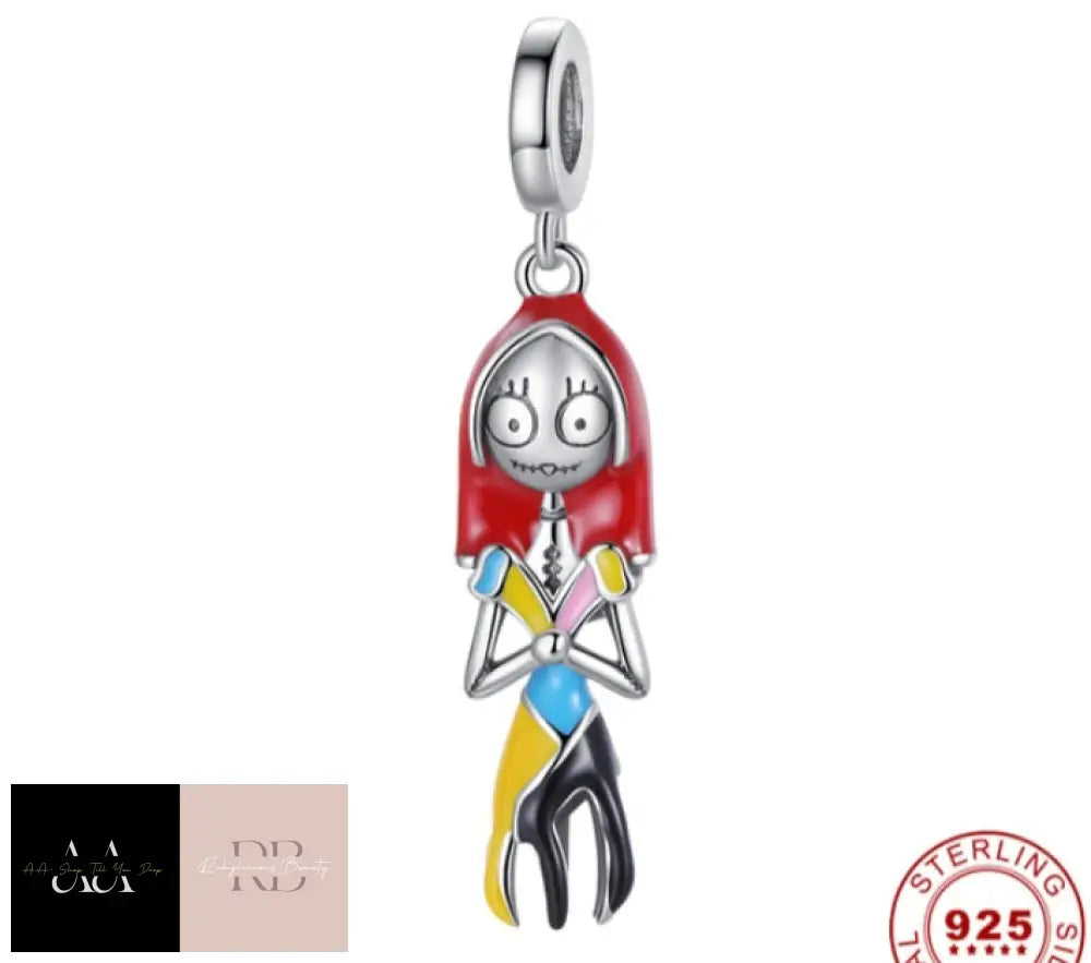 Disney 925 Sterling Silver Charm - Choice Of Design Sally (Nightmare Before Christmas)