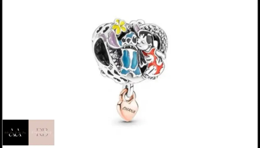 Disney 925 Sterling Silver Charm - Choice Of Design Stitch And Lilo