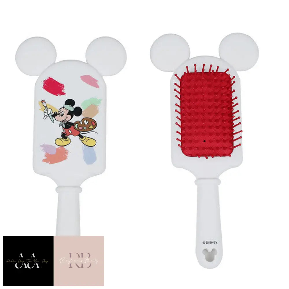 Disney Air Cushion Massage Combs - Choice Of Character Mickey Mouse Painting