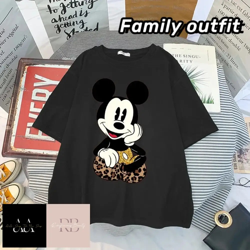 Disney Mickey (Inspired) Anime Blouses - Adults S/4Xl Kids 3T/12T S / Black 3