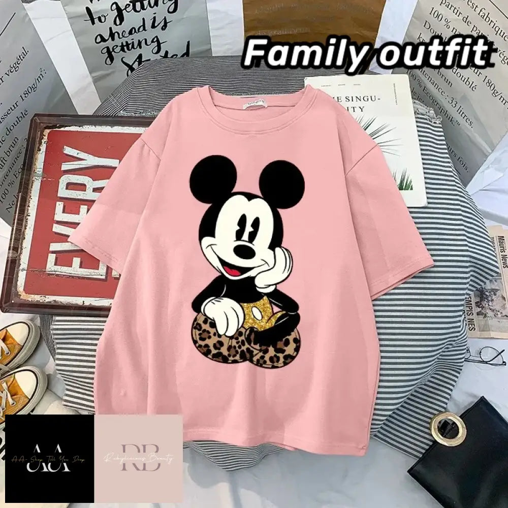 Disney Mickey (Inspired) Anime Blouses - Adults S/4Xl Kids 3T/12T S / Pink 8