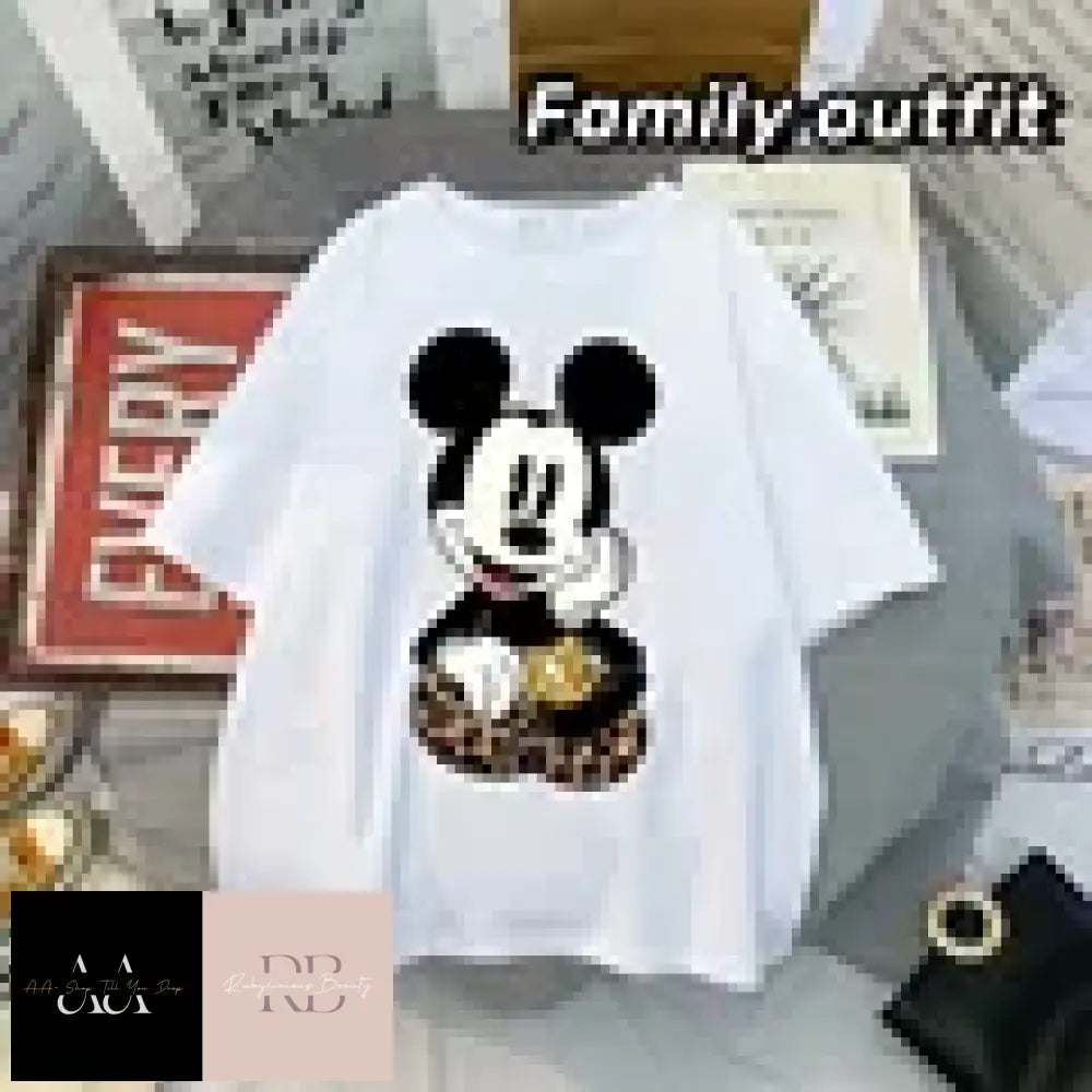 Disney Mickey (Inspired) Anime Blouses - Adults S/4Xl Kids 3T/12T S / White 1