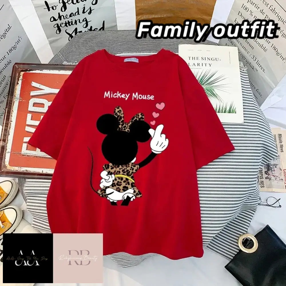 Disney Minnie (Inspired) Anime Blouses - Adult S/4Xl Kids 3T/12T S / Red 6