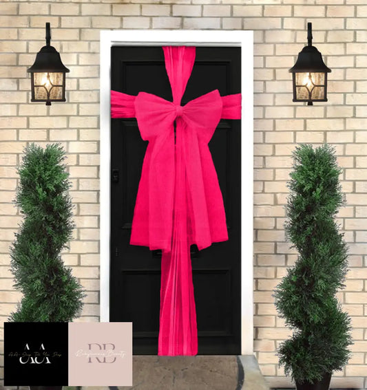 Door Bow Kit-Hot Pink