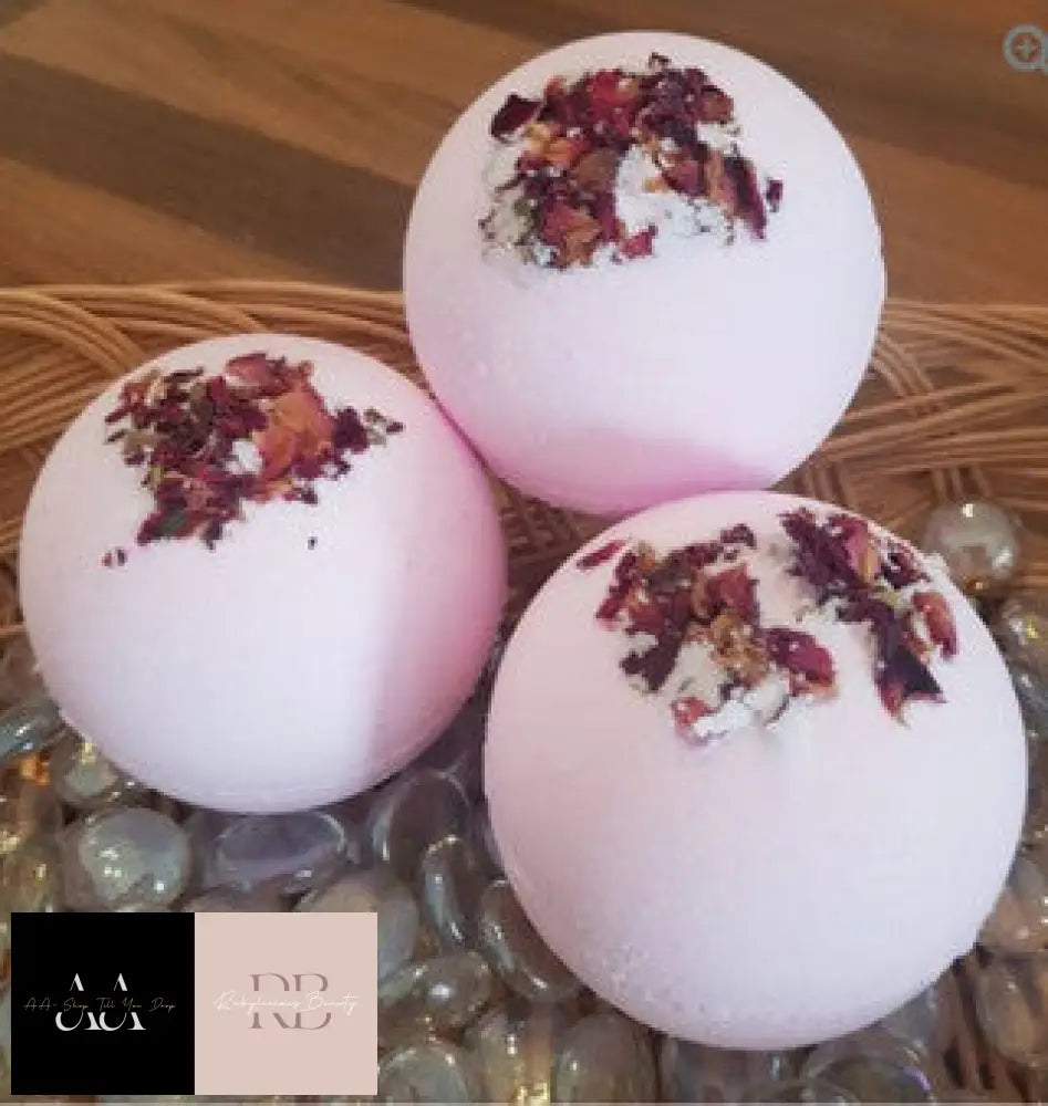 Elegance Bath Bomb With Shea Butter And Rose Petals