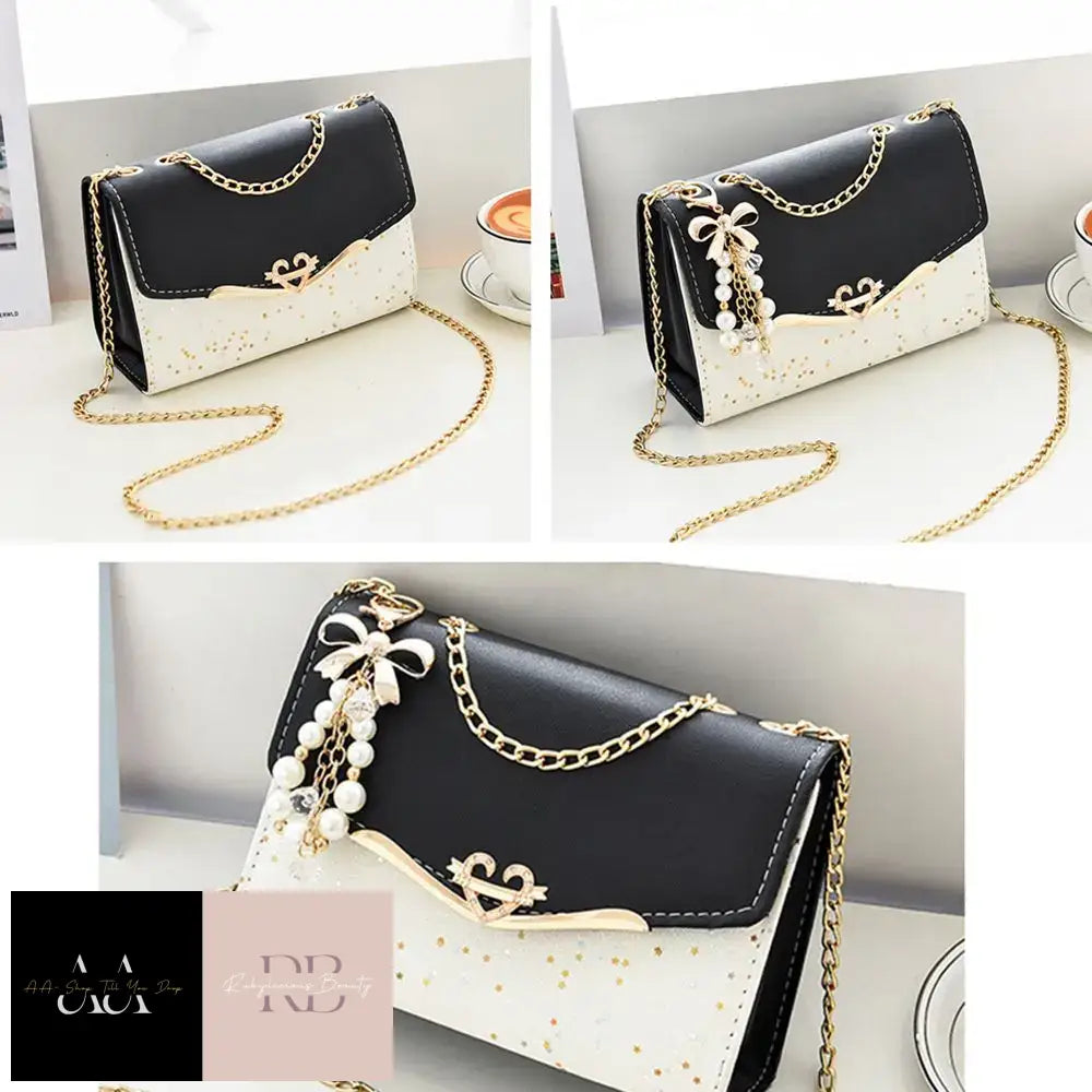 Elegant Women Shoulder Bag - Choice Of Colour Black