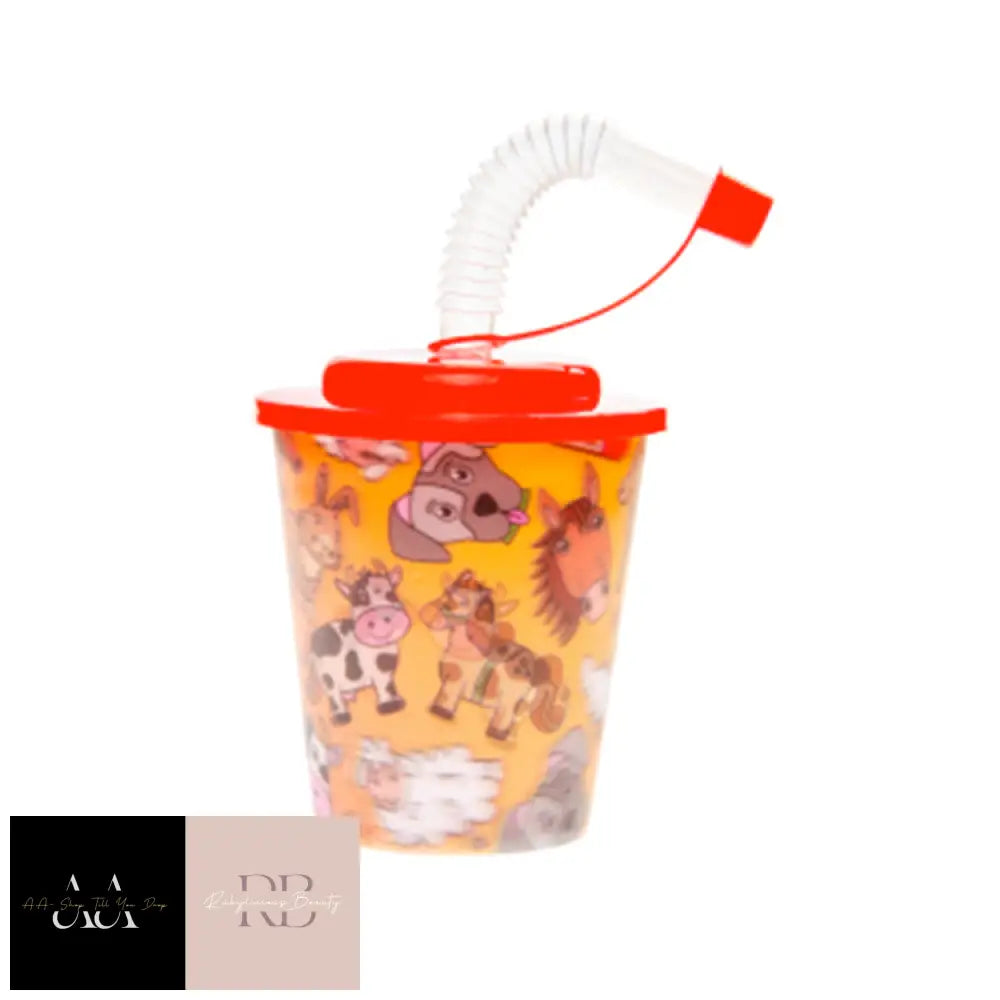 Farm Animals Super 3D Beaker + Lid