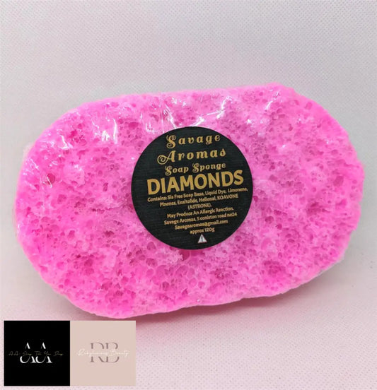 Fragranced Soap Sponge Exfoliator 140G - Diamond