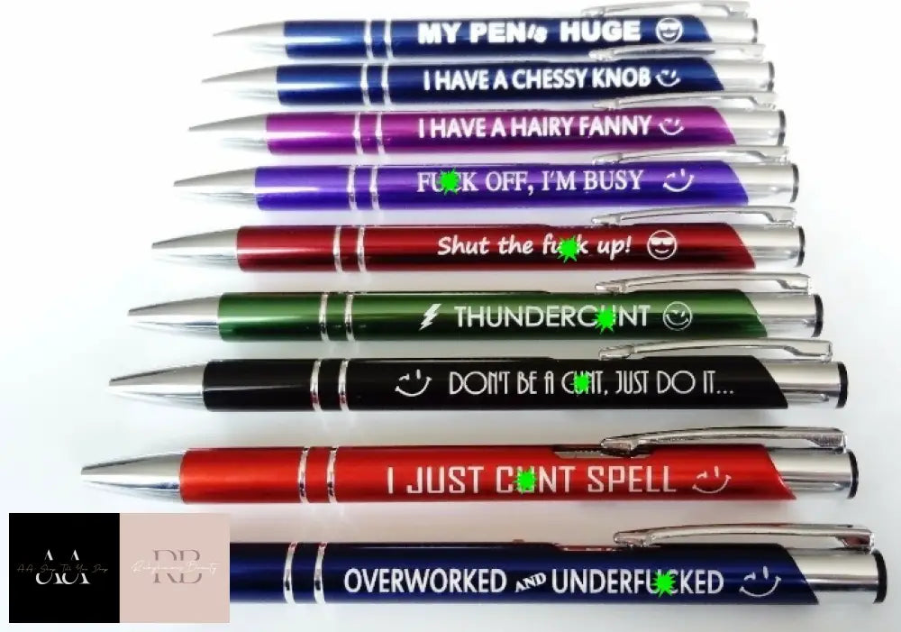 Funny Cheeky Novelty Rude Sweary Profanity Pen