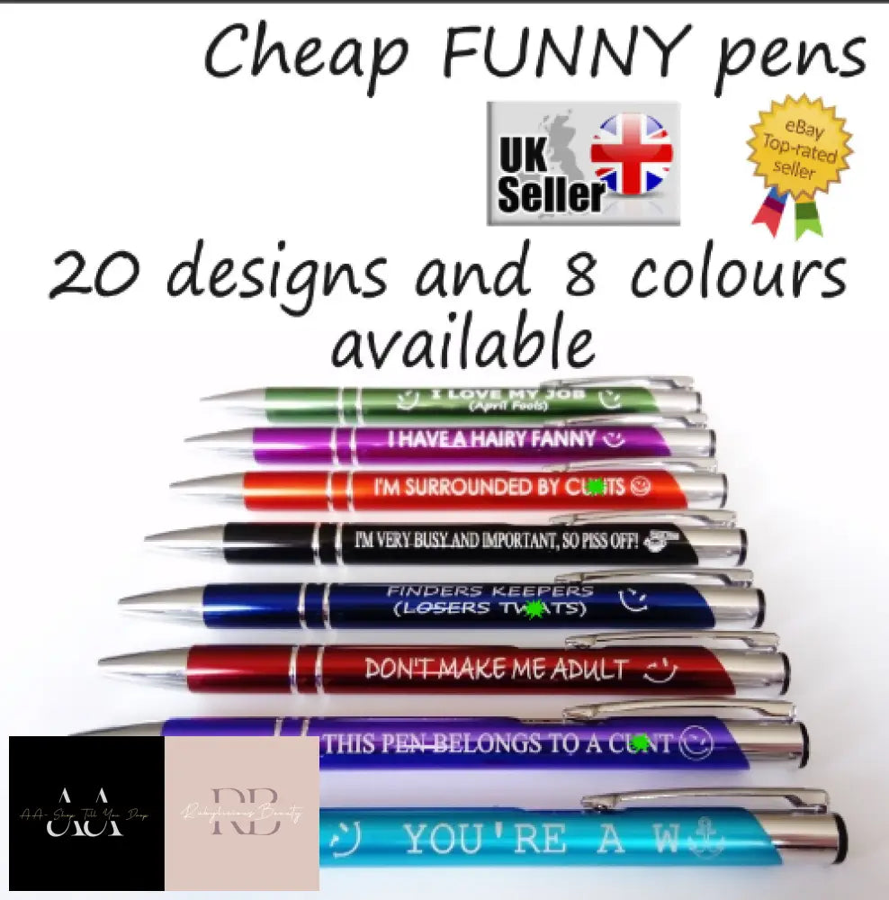 Funny Cheeky Novelty Rude Sweary Profanity Pen