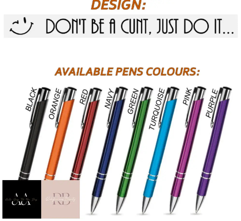 Funny Cheeky Novelty Rude Sweary Profanity Pen