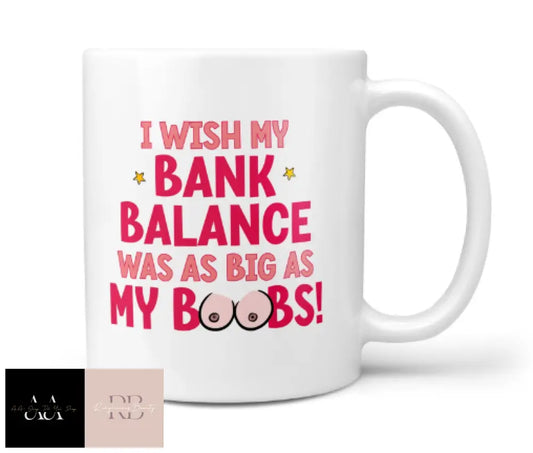 Funny & Rude Boobs Gift Mug - Presents For Her Office Cups Work Mugs Wife