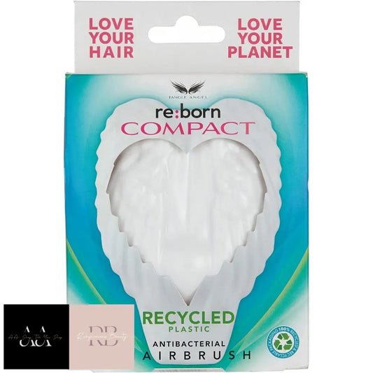 Hairbrush Detangling Wet Or Dry Hair White Compact Anti Bacterial