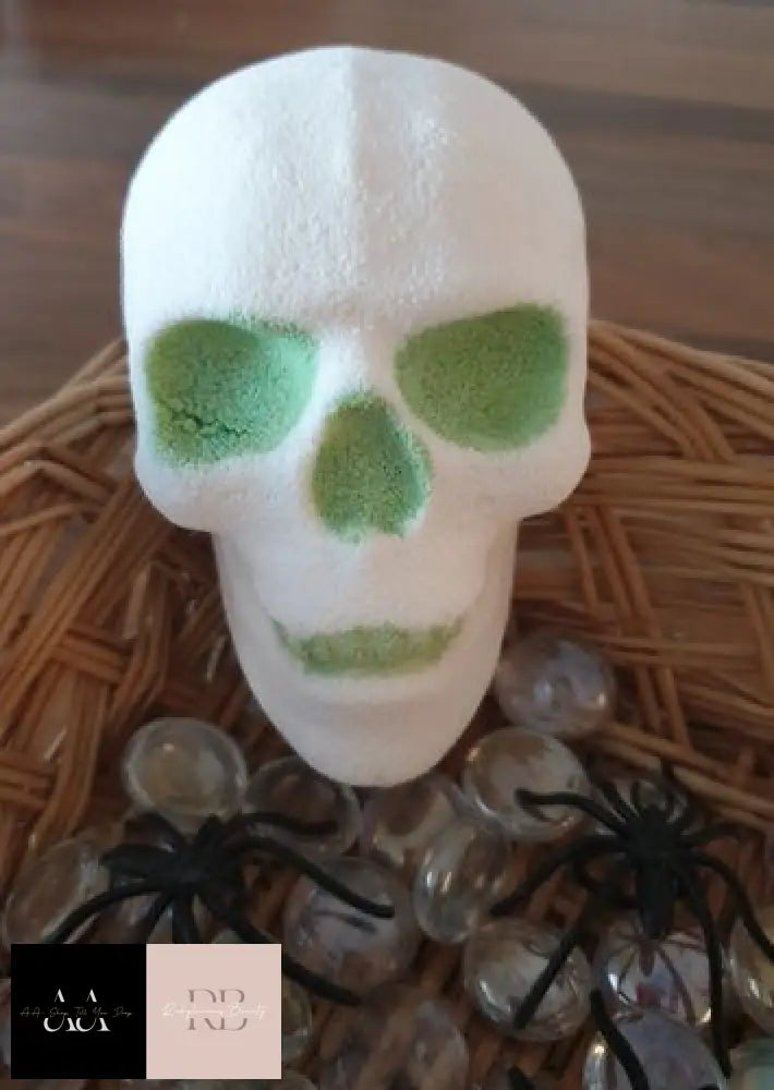 Halloween Red Or Green Eyed Skull Bath Bomb