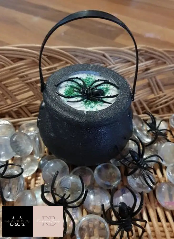 Halloween Theme Bath Bomb - Spooky Spider Cauldron Or Bleeding Skull