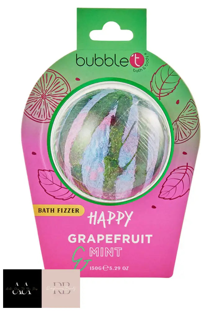 Happy Bath Bomb Fizzer - Grapefruit & Mint (150G)