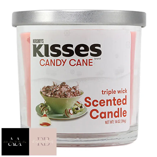 Hersheys Candy Cane Kisses Scented Candle - 14Oz (396G)