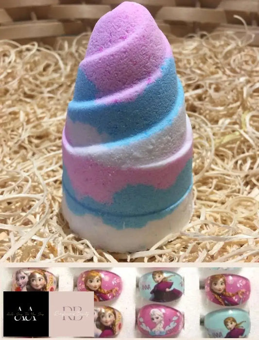 Hidden Treasure Bath Bombs - Frozen Themed Ring Inside