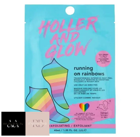 Holler & Glow Running On Rainbows Foot Mask
