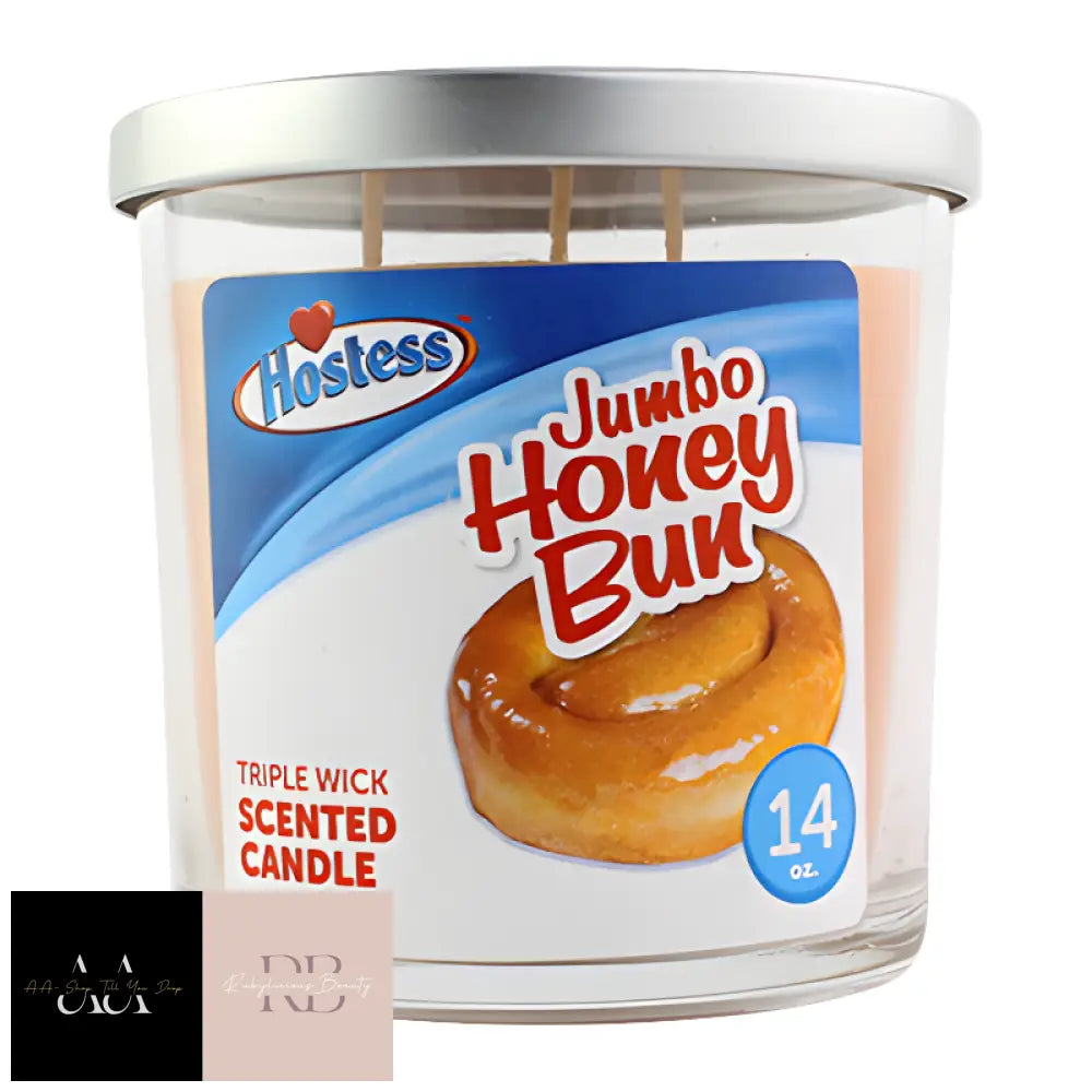 Hostess Jumbo Honey Bun Triple Wick Scented Candle - 14Oz (396G)