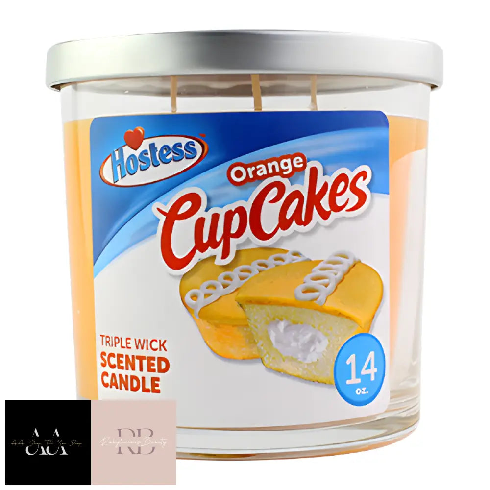 Hostess Orange Cupcake Triple Wick Scented Candle - 14Oz (396G)