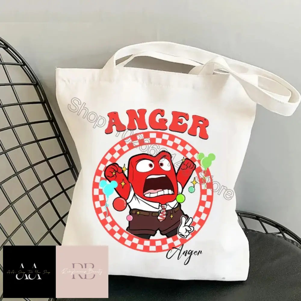 Inside Out 2 Canvas Bag - Sizes Anger