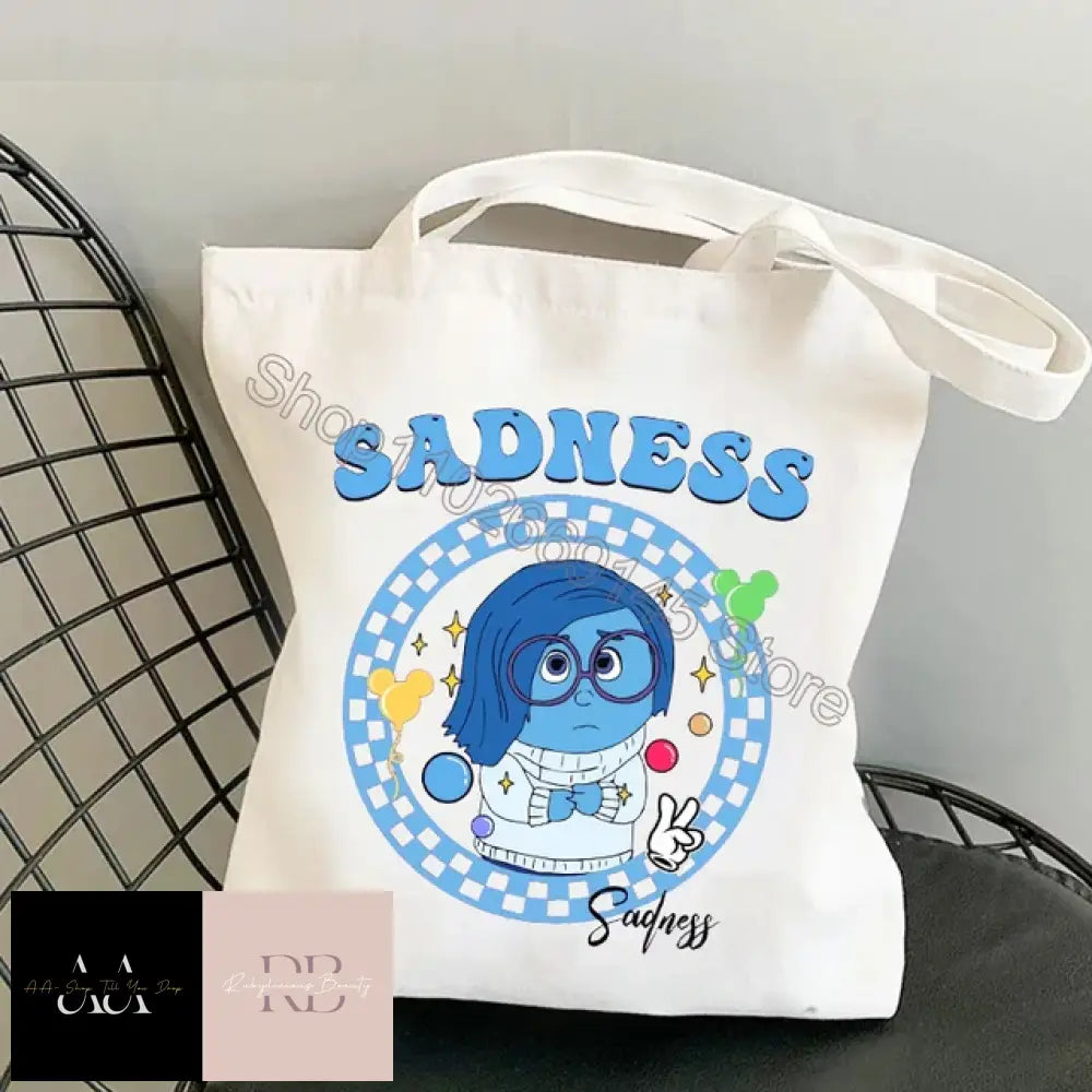 Inside Out 2 Canvas Bag - Sizes Sadness