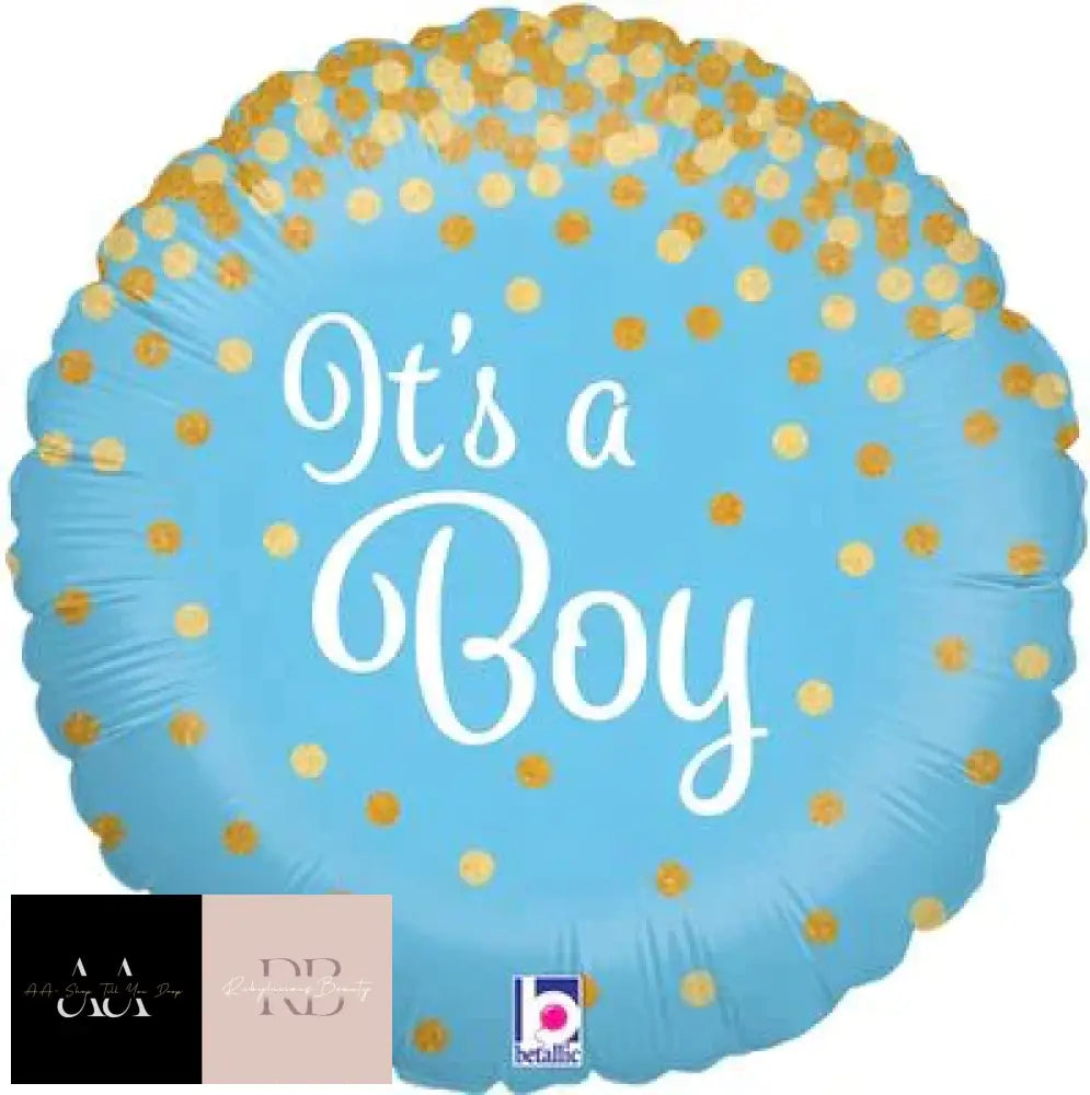 Its A Boy 18 Round Foil Balloon