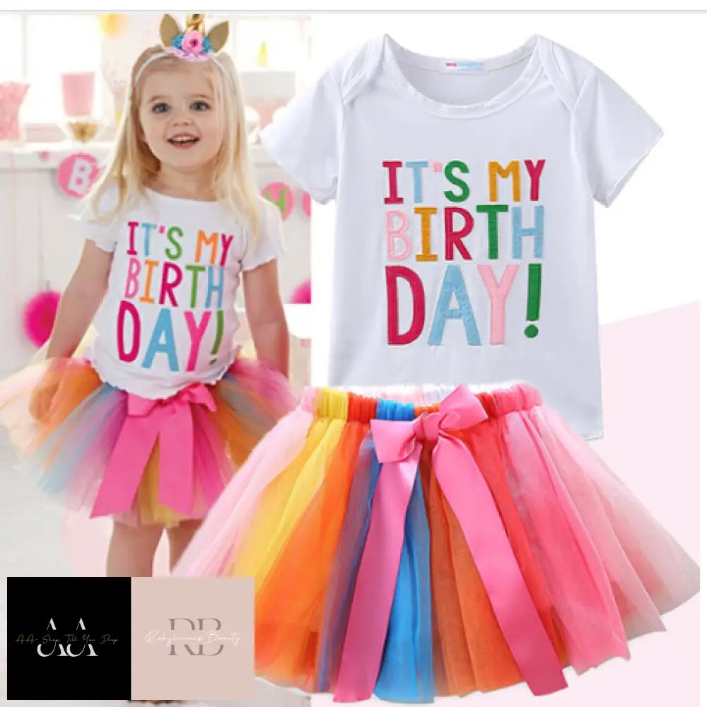 Its My Birthday Party Girls Outfit Set Birthday Outfit