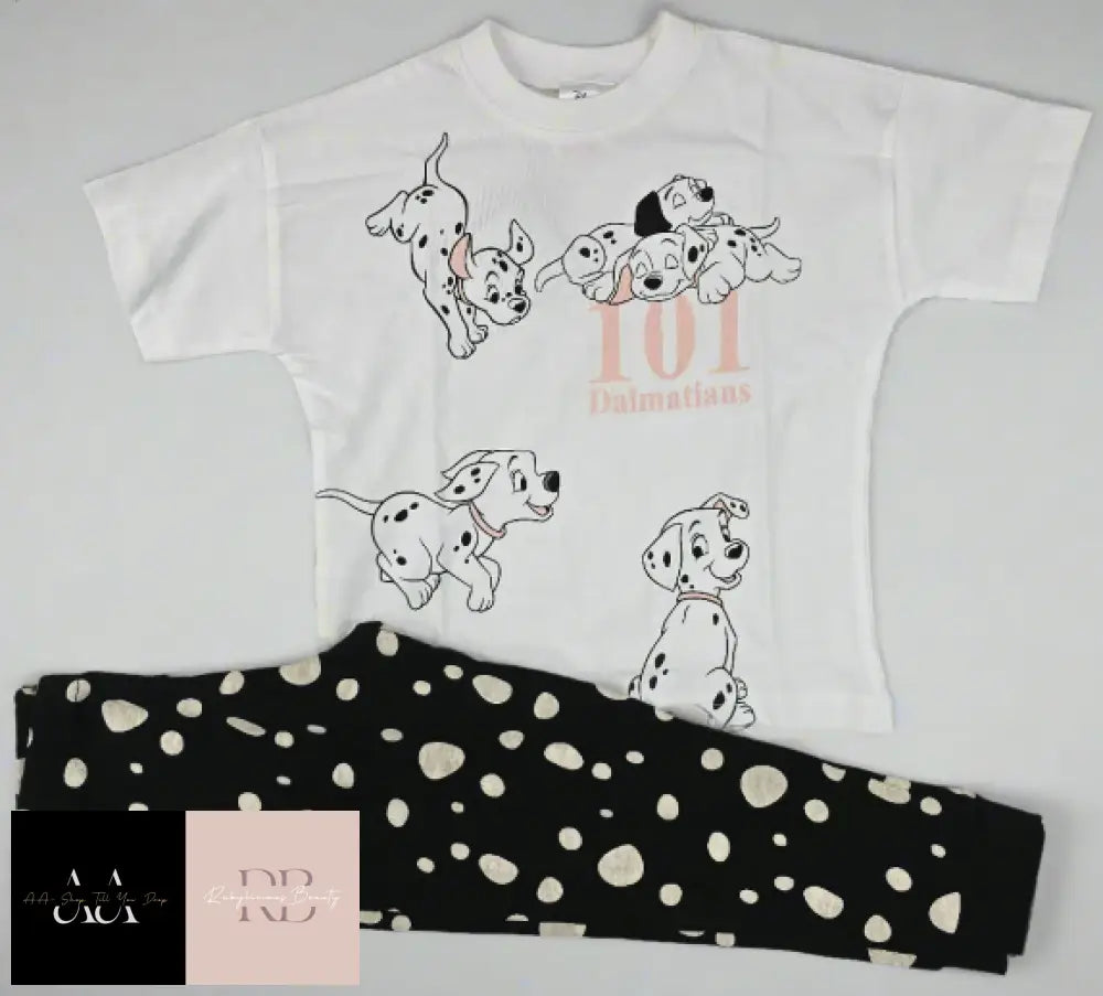 Kids Dalmations Pjs - 3-4 Yrs