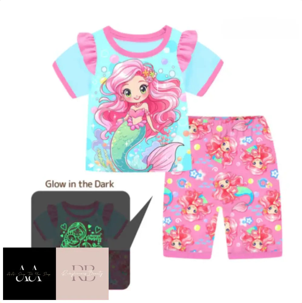 Kids Mermaid Pyjamas - Sizes