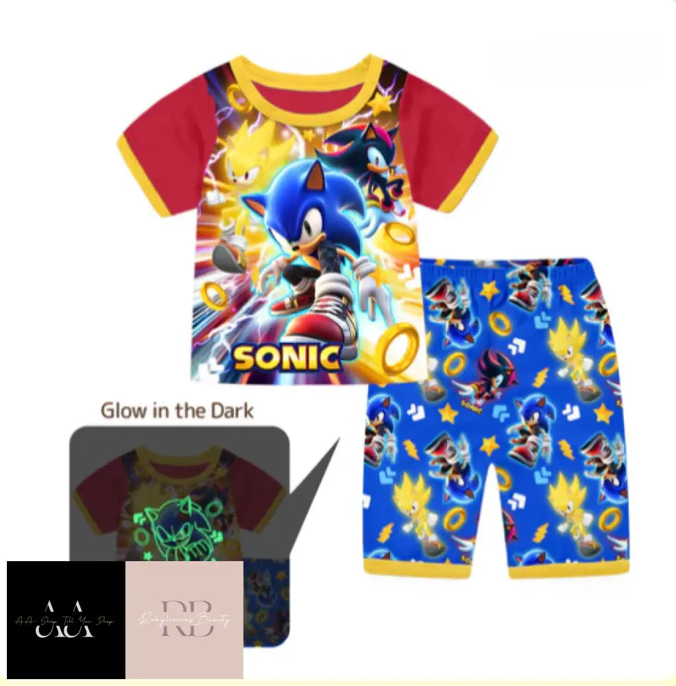 Kids Sonic Pyjamas - Sizes