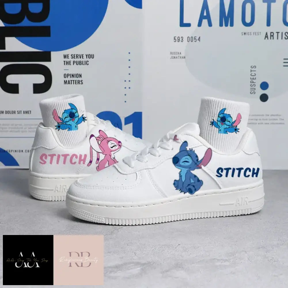 Lilo & Stitch Print Shoes - Choice Of Size (Eur) Design (Stitch Angel) 35 / D