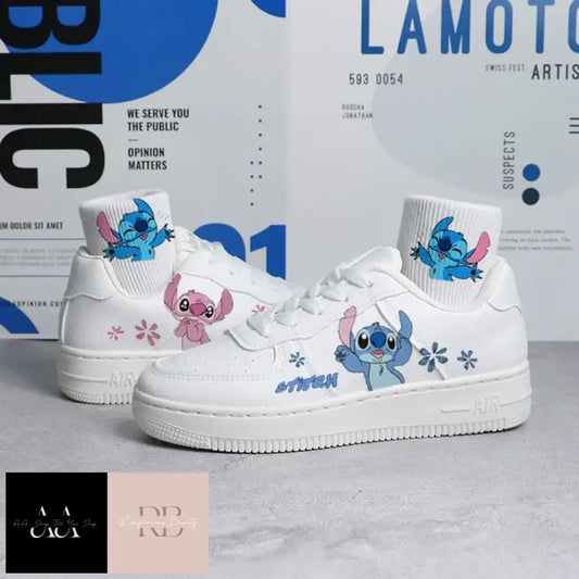 Lilo & Stitch Print Shoes - Choice Of Size (Eur) Design (Stitch Angel) 35 / H