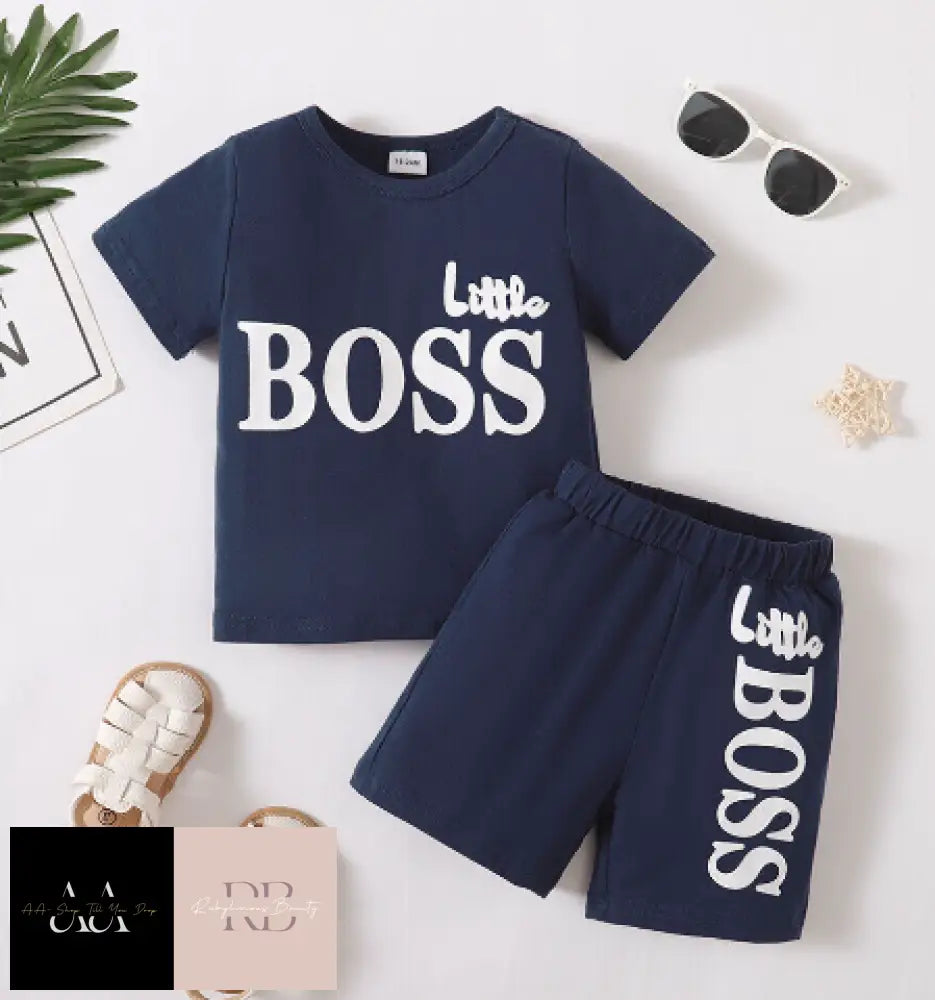 Little Boss Shorts And Top Set