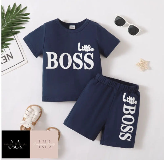 Little Boss Shorts And Top Set